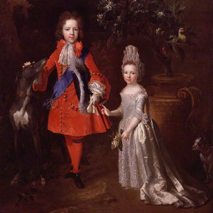 Prince James Francis Edward Stuart; Princess Louisa Maria Theresa Stuart (1695) © National Portrait Gallery, London